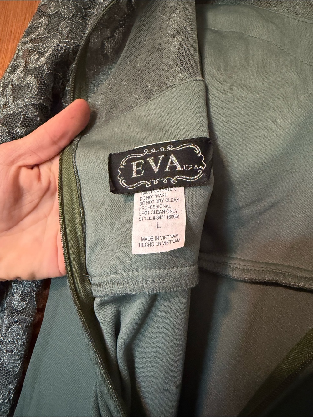 EVA USA peacock mother of bride dress